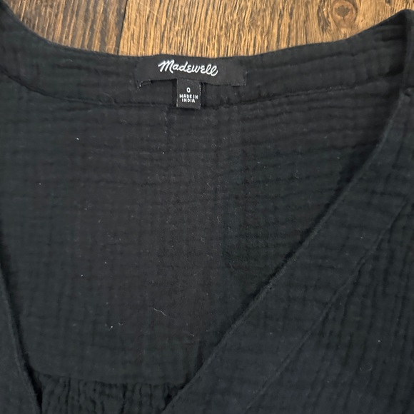 Madewell Lightspun Tiered Button Front Midi Dress - Picture 8 of 9